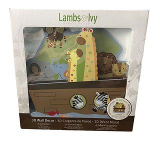 Lambs & Ivy S.S. Noah‎ 3D Wall Nursey Decor Products For Baby